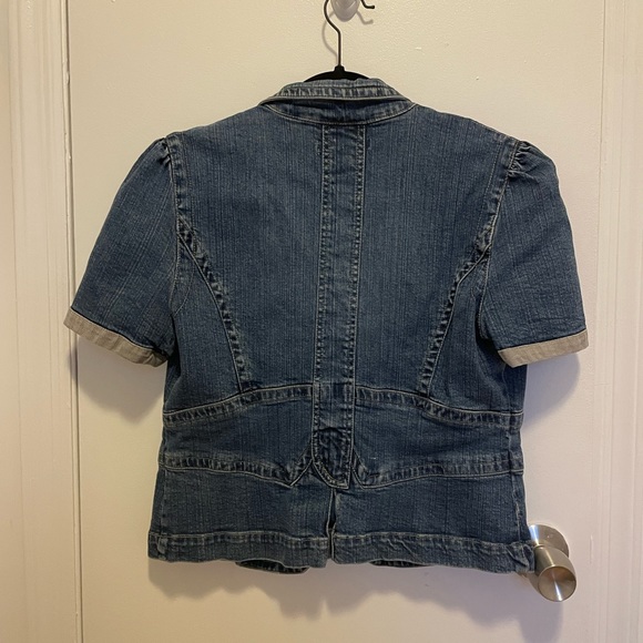 Vintage Denim Short Sleeve Blazer - Picture 2 of 3